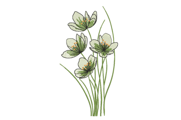 Download Soft Green Meadow Blooms - Green Collection