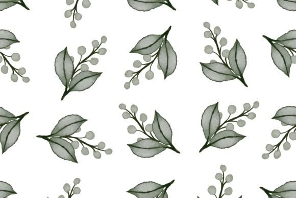 Download Green Floral Pattern for Fabric Design - Green Collection
