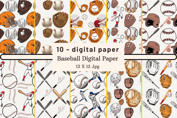 Download Baseball Digital Paper - Paper Collection