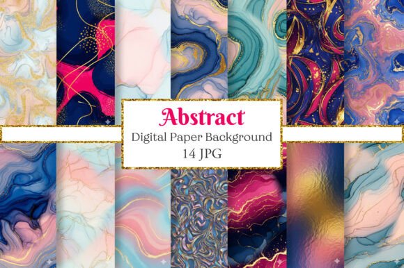 Download Blue, Pink &amp; Gold Abstract Backgrounds - Abstract backgrounds Collection