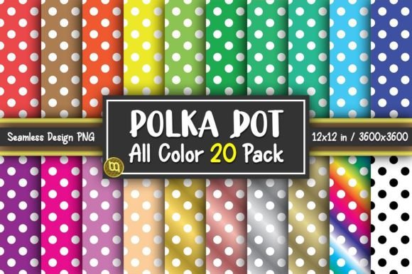 Download Polka Dot Seamless Digital Paper Pack - Paper Collection
