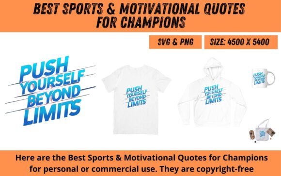 Download Sports &amp; Motivational Quotes SVG &amp; PNG - Premium Resources