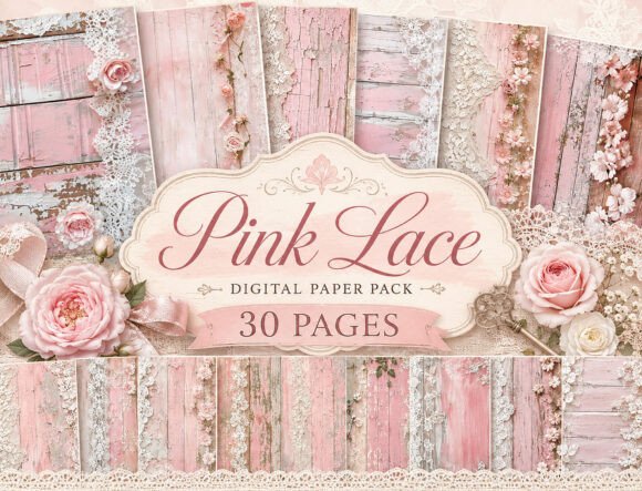 Download Shabby Pink Wood Digital Paper - Paper Collection