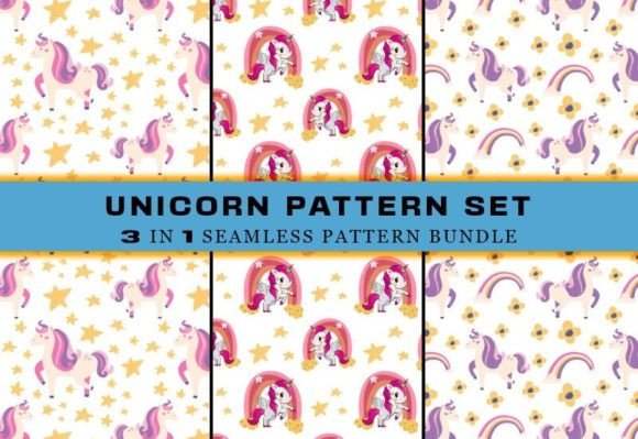 Download Unicorn Seamless Pattern Digital Papers - Paper Collection