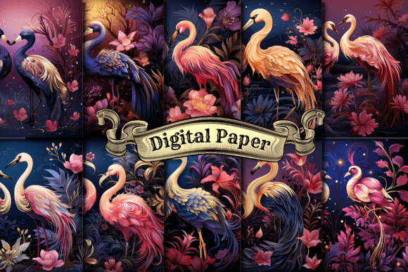 Download Flamingo Digital Paper - Paper Collection