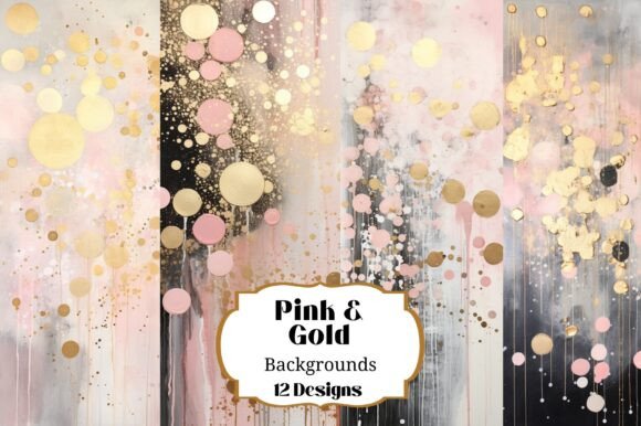 Download 12 Pink Gold Brown Abstract Backgrounds - Abstract backgrounds Collection