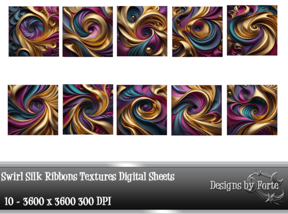 Download Swirl Silk Ribbons Paper Textures - Paper Collection