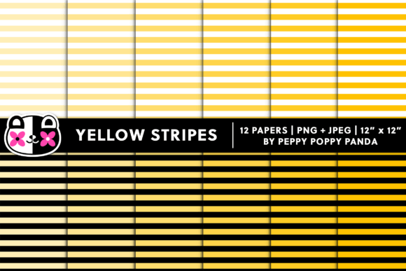 Download Seamless Yellow Stripes Digital Paper - Paper Collection