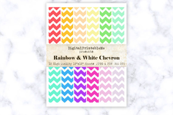Download Neon White Zigzag Digital Paper, Pastel - Paper Collection
