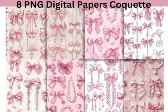 Download 8 Digital Wallpaper Coquette PNG Sublima - Paper Collection