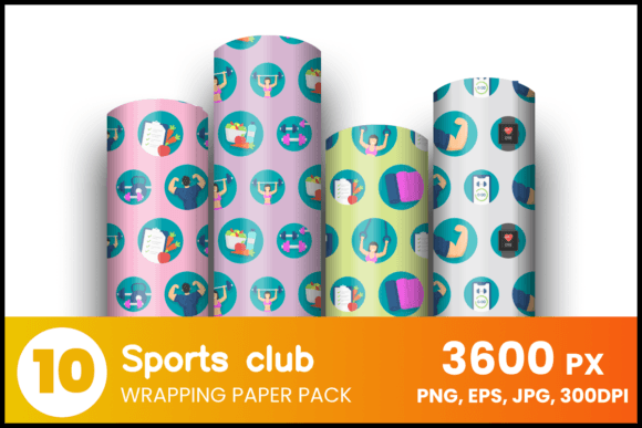Download Sports Club Wrapping Paper - Paper Collection