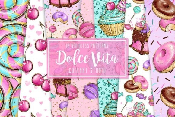 Download Candy Digital Papers, Fabric Design - Paper Collection