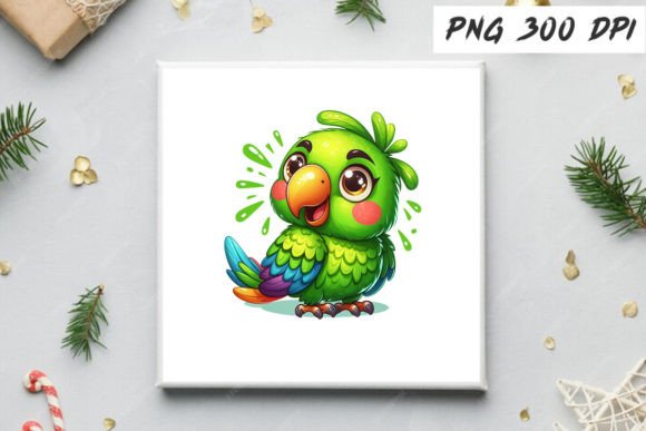 Download Cute and Funny Green Parrot Sublimation - Green Collection