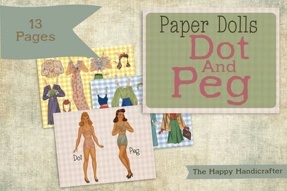 Download Vintage Paper Dolls – Dot &amp; Peg - Paper Collection