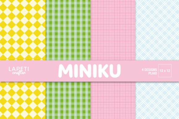 Download Pastel Plaid Digital Papers for Scrap - Paper Collection