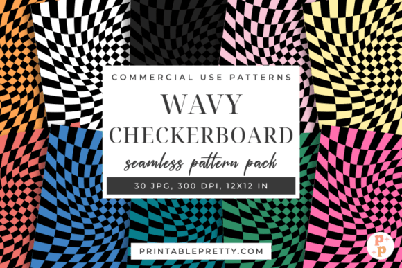 Download Wavy Checkerboard Seamless Paper Pack - Paper Collection