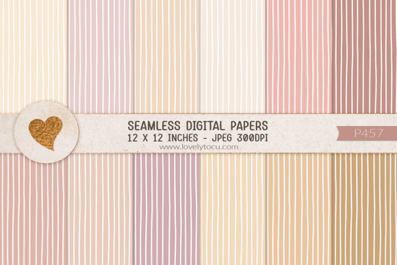 Download Pastel Stripes Seamless Paper Pack - Paper Collection