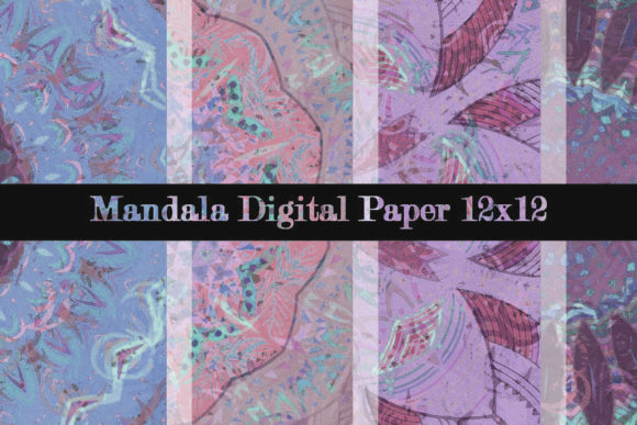Download Mandala Digital Paper 12x12 88 - Paper Collection