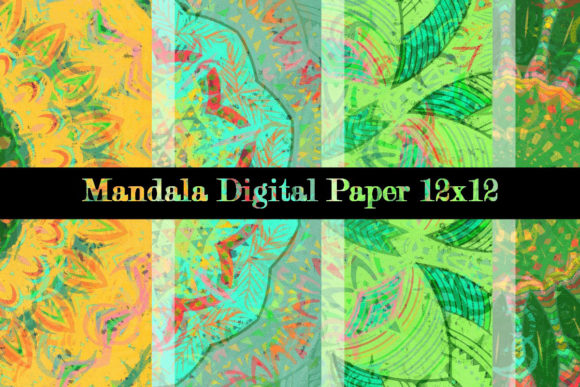 Download Mandala Digital Paper 12x12 90 - Paper Collection