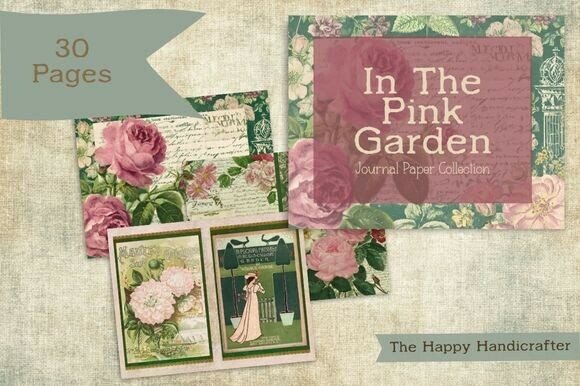 Download Pink Garden Floral Journal Papers - Paper Collection
